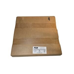 FSR WB-X2-WHT-C Flush-Mount Locking Cover, White, Flip-Up Cable Door